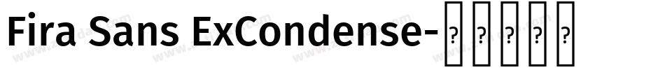 Fira Sans ExCondense字体转换